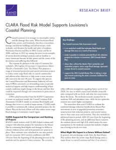 C CLARA Flood Risk Model Supports Louisiana’s Coastal Planning