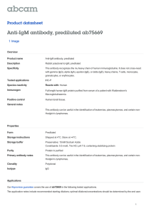 Anti-IgM antibody, prediluted ab75669 Product datasheet 1 Image Overview
