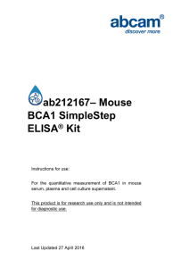 ab212167– Mouse BCA1 SimpleStep ELISA Kit