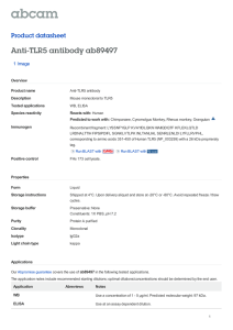 Anti-TLR5 antibody ab89497 Product datasheet 1 Image