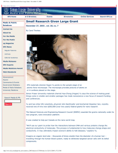 Small Research Given Large Grant  Media &amp; Public Relations