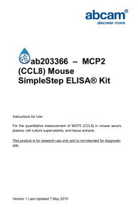 ab203366  –  MCP2 (CCL8) Mouse SimpleStep ELISA® Kit