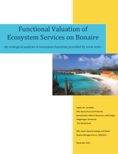 Functional Valuation of Ecosystem Services on Bonaire