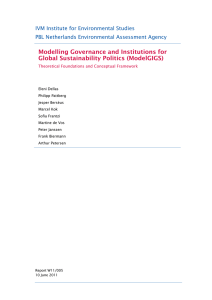 Modelling Governance and Institutions for Global Sustainability Politics (ModelGIGS)