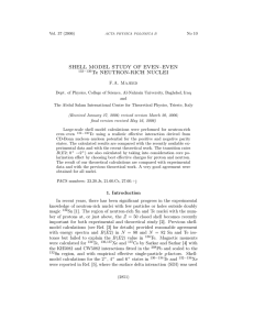 SHELL MODEL STUDY OF EVEN–EVEN Te NEUTRON-RICH NUCLEI F.A. Majeed