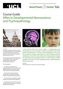 Course Guide MRes in Developmental Neuroscience and Psychopathology