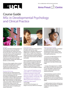 Course Guide MSc in Developmental Psychology and Clinical Practice