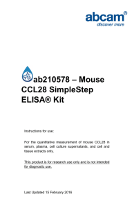ab210578 – Mouse CCL28 SimpleStep ELISA® Kit
