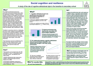 1 significantly associated with psychological adaptation to secondary school.