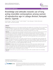 Knowledge and attitudes towards use of long