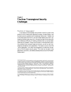 The New Transregional Security Challenges The End of Geography?