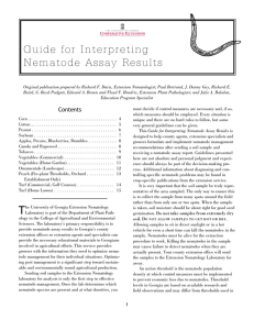 Guide for Interpreting Nem atode Assay Results