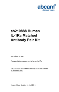 ab210888 Human IL-1Ra Matched Antibody Pair Kit