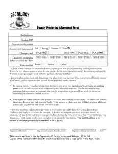   __ Faculty Mentoring Agreement Form
