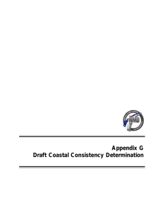 NMD Appendix G Draft Coastal Consistency Determination