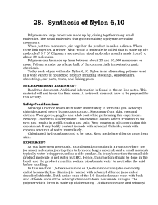 28.  Synthesis of Nylon 6,10