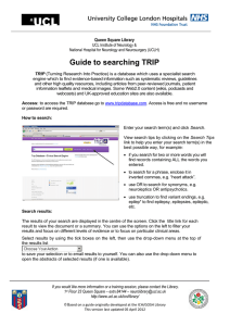 Guide to searching TRIP Queen Square Library