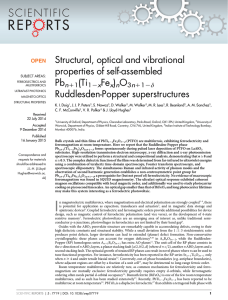 Structural, optical and vibrational properties of self-assembled Pb (Ti