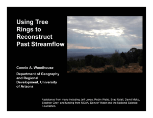 Using Tree Rings to Reconstruct Past Streamflow