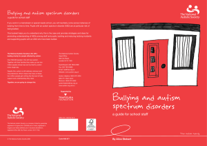 Bullying and autism spectrum disorders