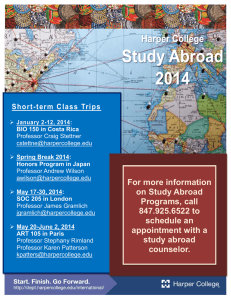 For more information on Study Abroad Short-term Class Trips