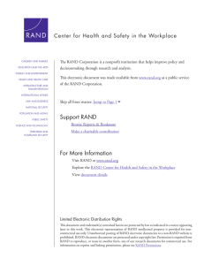 Center for Health and Safety in the Workplace