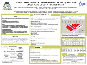 GENETIC ASSOCIATION OF CANNABINOID RECEPTOR 1 (CNR1) WITH