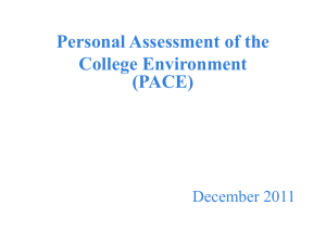 Personal Assessment of the College Environment (PACE)