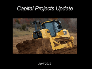 Capital Projects Update April 2012