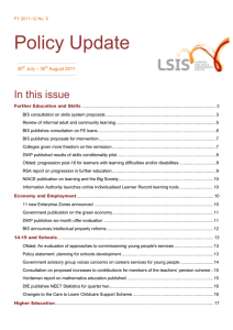 Policy Update In this issue – 30 30