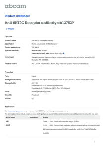Anti-5HT2C Receptor antibody ab137529 Product datasheet 2 Images
