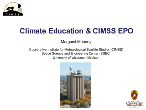 Climate Education &amp; CIMSS EPO Margaret Mooney