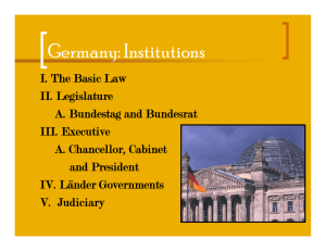 G  I Germany: Institutions