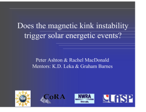 Does the magnetic kink instability trigger solar energetic events?