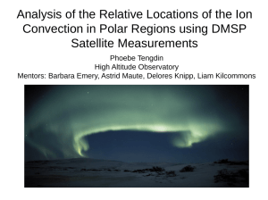 Analysis of the Relative Locations of the Ion Satellite Measurements