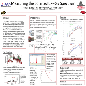 Measuring the Solar Soft X-Ray Spectrum Jordan Stone , Dr. Tom Woods