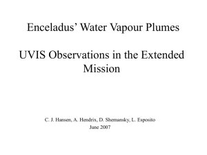 Enceladus’ Water Vapour Plumes UVIS Observations in the Extended Mission