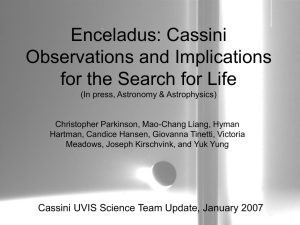 Enceladus: Cassini Observations and Implications for the Search for Life