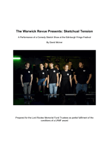 The Warwick Revue Presents: Sketchual Tension