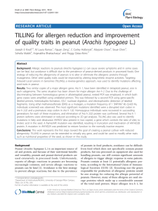 TILLING for allergen reduction and improvement Open Access