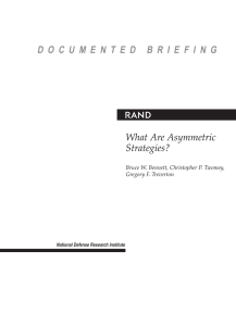 R What Are Asymmetric Strategies?