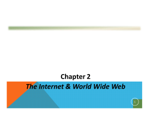 Chapter 2  The Internet &amp; World Wide Web 1