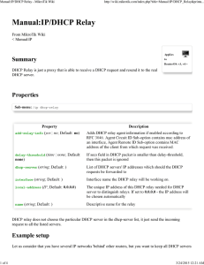 Manual:IP/DHCP Relay - MikroTik Wiki
