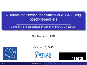 A search for diboson resonances at ATLAS using boson-tagged jets