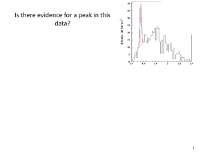 Is there evidence for a peak in this data? 1