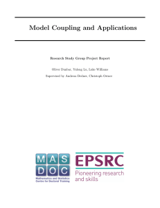 Model Coupling and Applications