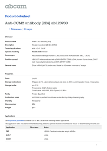 Anti-CCM2 antibody [2E4] ab123930 Product datasheet 1 References 3 Images