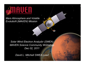 Mars Atmosphere and Volatile EvolutioN (MAVEN) Mission Solar Wind Electron Analyzer (SWEA)