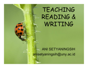 TEACHING READING &amp; WRITING ANI SETYANINGSIH
