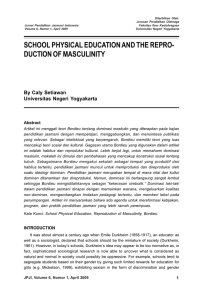 School Physical Education and the Reproduction of Masculinity